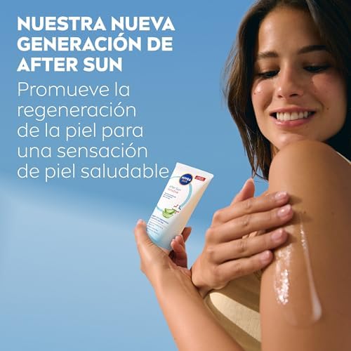 NIVEA SUN After Sun Sensitive Gel-Cream (1 x 175 ml), creme calmante com aloe vera, creme hidratante para pele sensível e com alergia ao sol