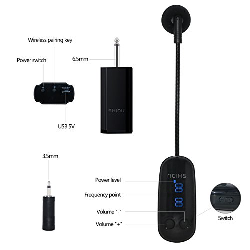 Professional Wireless Microphone, UPGRADED Cordless Mic, Stable UHF Hands-free Wireless Headset Microphone Wall-through System Perfect for Recording, Digital SLR, Voice Amplifier, Smart TV and More
