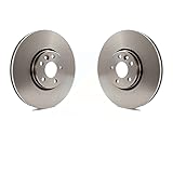 Front Disc Brake Rotors Pair For Volvo XC60 K8-100499