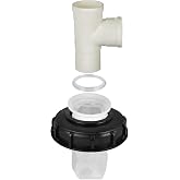IBC Tote Lid Cap with Filter Fit for 2.95" PVC IBC Ton Barrel Caps Water Tank Lids with Pipe
