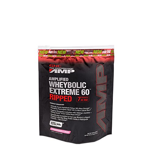 GNC Pro Performance AMP Amplified Wheybolic Extreme 60 Ripped - Strawberries