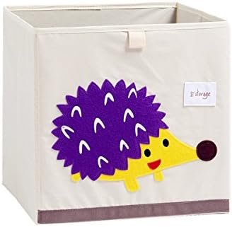NKitchen Foldable Animal Canvas Storage Box Toy Bin (Hedgehog)