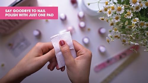 Diamond Wipes Nail Polish Remover Wipes with Aloe Vera, Acetone Nail Polish Remover Pads, 50 Individually Wrapped Nail Polish Wipes