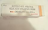 New Pack 20 gm Demelan Cream (Glycolic Acid/Arbutin/Kojic Acid) by glenmark