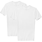 Tommy John Men's Cotton Basics Undershirt - Stay Tuck Design - Soft Slim Fit Comfortable Undershirt