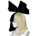 pureluca OFFICIALLY LICENSED Sia Costume cosplay Wig Half Blonde Black Bob Wig & Bow