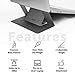 MOFT Laptop Stand, Invisible Lightweight Laptop Computer Stand, Compatible with MacBook, Air, Pro, Tablets and Laptops up to 15.6″, Patented, Starry Greythumb 1