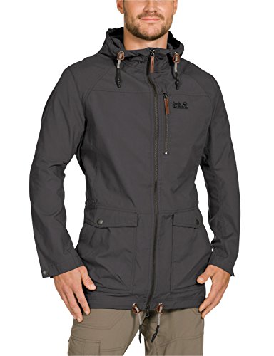 Jack Wolfskin Men's Magellan Parka, Dark Steel, Medium