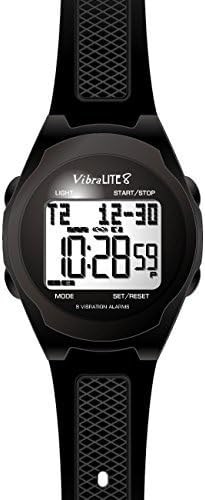 VibraLite 8 Watch with Black Urethane Band by VibraLITE