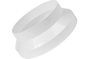 ECOPRO VENT 6" to 5" Eccentric Reducer/Increaser - Connect Straight & Flex Duct, Fan or Vent - HVAC, Heating & Cooling Applications