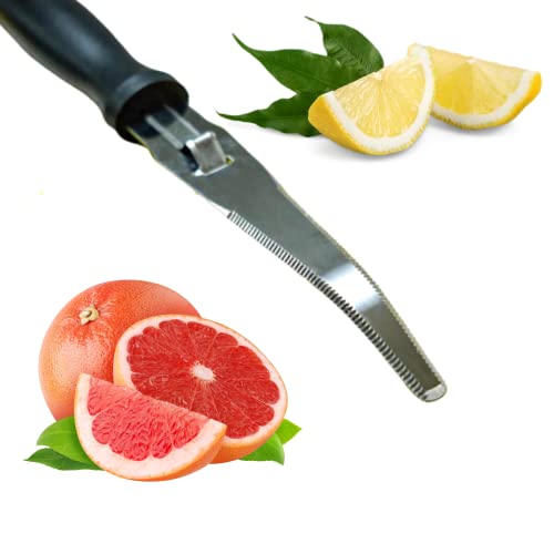 Better Houseware Grapefruit Knife Curved Serrated Stainless Steel Knife 