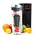 2SPORTIFY Infuser Water Bottle Fruit Infusion - 32 Oz Infused Water Diffuser Tumbler - Set of Large Insulated Water Bottle Lid Brush Sleeve - BPA Free & Dishwasher Safe - for Sports Office Home primary