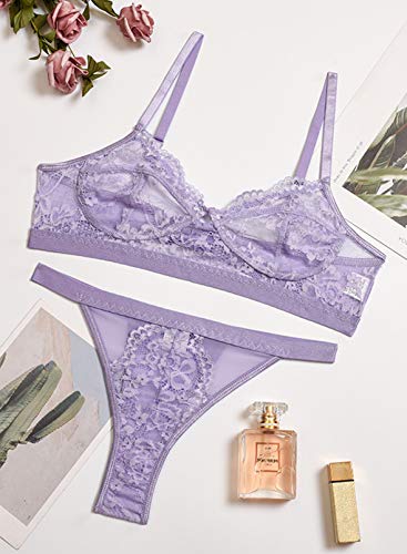 Vrouwen BH G-String String Lingerie Set Ondergoed Pak Babydoll Pure Kant Teddy Solid Strappy Bodysuit - Image 3