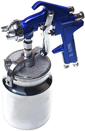 ORAZIO Air Paint Spray Gun, 1000ml Capacity 1.8mm Nozzle High Pressure Large Volume Suction Feed 221265, Multicolor
