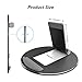 OMOTON Show 15 Stand Multi-Angle, Portable Tablet Stand with Round-Base, Compatible with iPad Pro/Air/Mini, Samsung and All Phones- Black