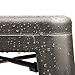 Furmax High Backless Silver Indoor-Outdoor Counter Height Stackable Bar Stools, Set of 4, Gun Metal