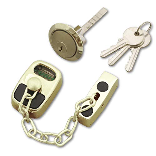 ASEC Door Chain with External Cylinder - Gold