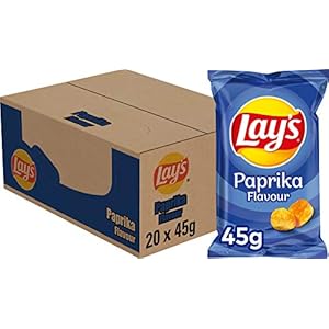 Lay’s Paprika Chips, Doos 20 stuks x 45 g