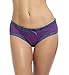 Sofishie Sexy V-Back Open Crotch Panties - Purple - Medium