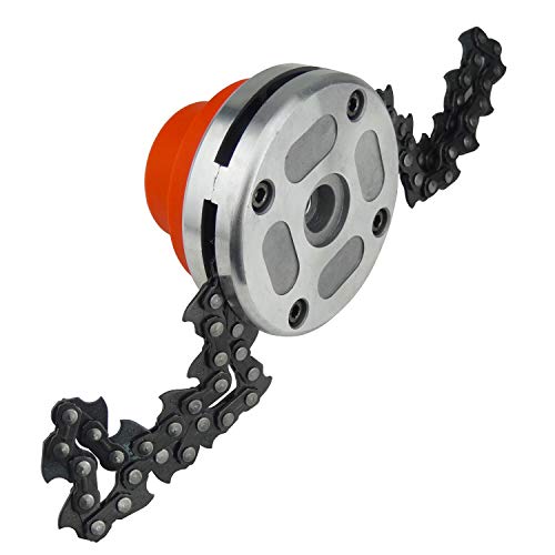 Hanperal 65Mn Garden Lawn Grass Trimmer Head for Chain Mower Replacement Part Accessory - Thumbnail 2