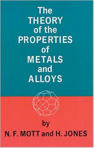 Theory Of The Properties Of Metals And Alloys Mott Nevill Jones H Amazon De Bucher
