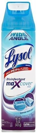 Lysol Wide Angle Disinfectant Max Cover Lavender Fields Mist - 15 oz TRG
