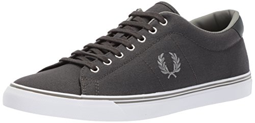 Fred Perry Men's Underspin Canvas Sneaker, Charcoal, 7 D UK (8 US)