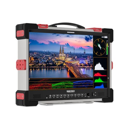 SEETEC P215 PRO-CO 21.5 Inch 1000nit High Brightness Carry on Podcast Broadcast Monitor with Waveform 3D LUT HDR and SDI HDMI Input Output, HDMI Support 4K 60P