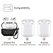 [2 Pack] iVoler for AirPods Pro Case with Keychain,[Front LED Visible] Wireless Charging Supporting, Silicone Cover Shockproof Protective Slim Skin for Apple Airpod Pro Case Sand,White