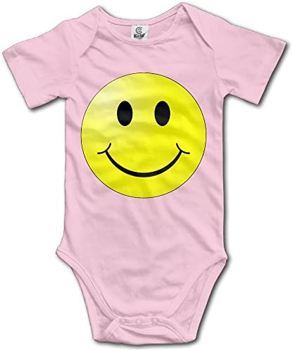 Smiley Face Funny Baby Onesie Unisex Logo Print Limited Bodysuits