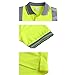 GOGO Men's Polo Shirts Hi Vis Short Sleeve Safety Work-wear Shirt, Slim Fit-Yellow-XL
