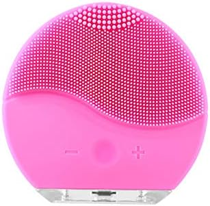 Cleansing Appliances & Brushes Facial Face Cleansing Brush Silicone Electric Facial Cleaning Brush Remove Blackhead Pore Cleanser Waterproof,B