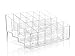 Clear Acrylic Trapezoid 24 Lattices Lipsticks 14.59.57.3cm Cosmetic Perfume Organizer Display Holder Storage Shelf