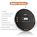 Portable CD Player, HOTT CD611 Personal Compact Disc Player with LCD Display, Stereo Earbuds and USB Charging Cable, Electronic Skip Protection Anti-Shock Function - Black