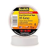 3M Scotch 35 Polyvinyl Chloride Color Coding Electrical Tape, 0 to 221 Degree F, 1250V/mil Dielectric Strength, 20' Length x 1/2