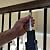 Iron Baluster Shoes with Set Screw Stair Parts Scroll Basket Twist Knuckle Baluster Shoe for 1/2" Square Metal Spindles Set of 10 (Satin Black)