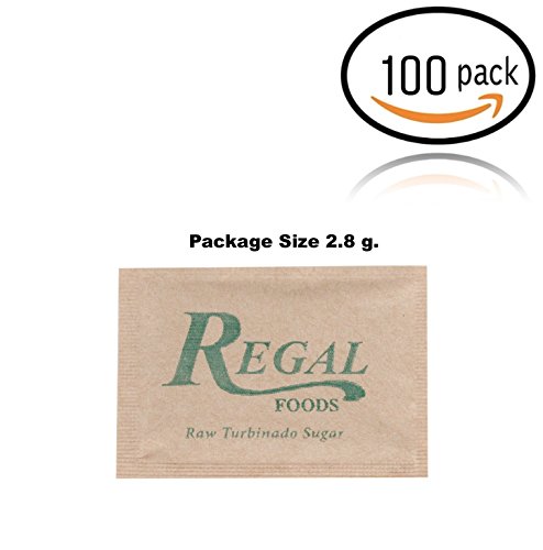 Regal Foods 2.8 Gram Raw Turbinado Sugar (100pc)