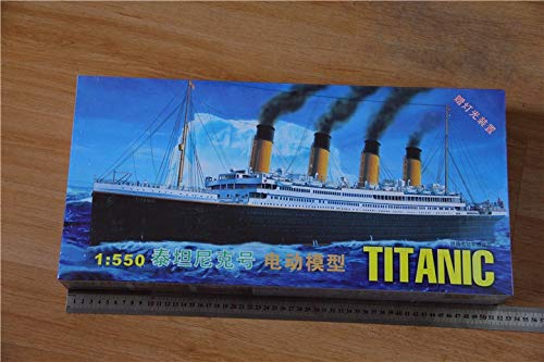 RMS Titanic Model Building Kits Assembly Plastic Ship with Electric Motor Lighting Device 1:550 - Thumbnail 2