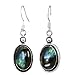 Natural Labradorite 925 Silver Plated Earrings for Women - Green Blue Flash Oval Shape Gemstone Jewelry - Handmade Dangle & Drop Light Weight Earrings - Anniversary Wedding Gift for Her