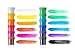 DACO Brillia Washable Kids Paint, 12 Count, Kids at Home Activities, Assorted Washable Tempera Paint Set for Kids Painting Supplies, Non-Toxic Kids Paint Wide Mouth Bottles for Arts, Crafts & Posters