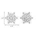 EleQueen Women's Clear Austrian Crystal Winter Snowflake Brooch Pin Silver-tone