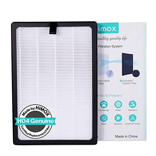 HIMOX H04 Ersatz-HEPA-Filter – 2er Pack Mit H13 Filterstufe & Aktivkohle Für Optimale Luftreinigung