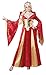 California Costumes Women's Medieval Queen Costume, Red/Gold, Medium