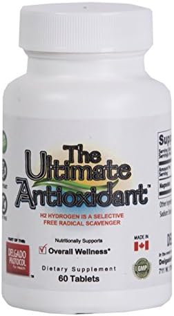 H2 Ultimate Antioxidant - Helps Improve Energy, Physical/Athletic Performance, Restores Health, Immune Support, Natural Skin Healing, and Eliminates Free Radicals. 60 Vegan Tablets (1 Month Supply)