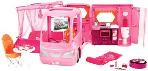 barbie pink glamour camper