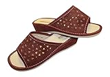 Womens comfort luxury slippers Genuine Suede Leather Ladies slipper High Hill