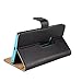 Lumia 920 Case, iCoverCase Genuine Leather Magnetic Flip [Card Slot] Wallet Cover Kickstand Case for Nokia Lumia 920 (Black)