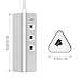 AUKEY USB-C Hub with Ethernet, 3 USB 3.0 Ports, Silver Aluminum Body for MacBook 2016, ChromeBook Pixel, Other Type-C Supported Devices