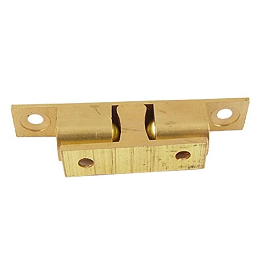 50mm Furniture Cabinet Door Brass Dual Ball Roller Catch Latch 10 Pcs