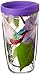 Tervis Hummingbird Wrap Tumbler with Purple Lid, 16-Ounce